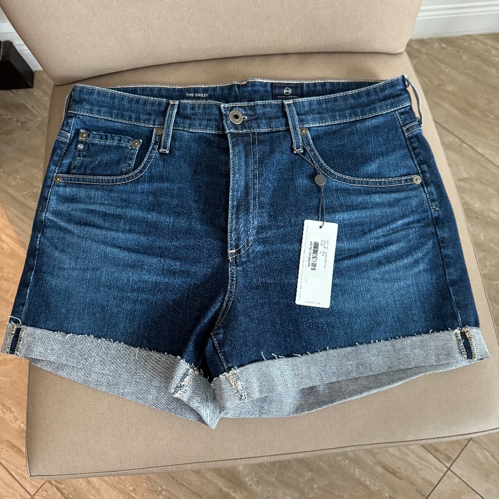AG Denim-Hailey Ex-boyfriend roll-up short-size 30-NWT-color MSQ
